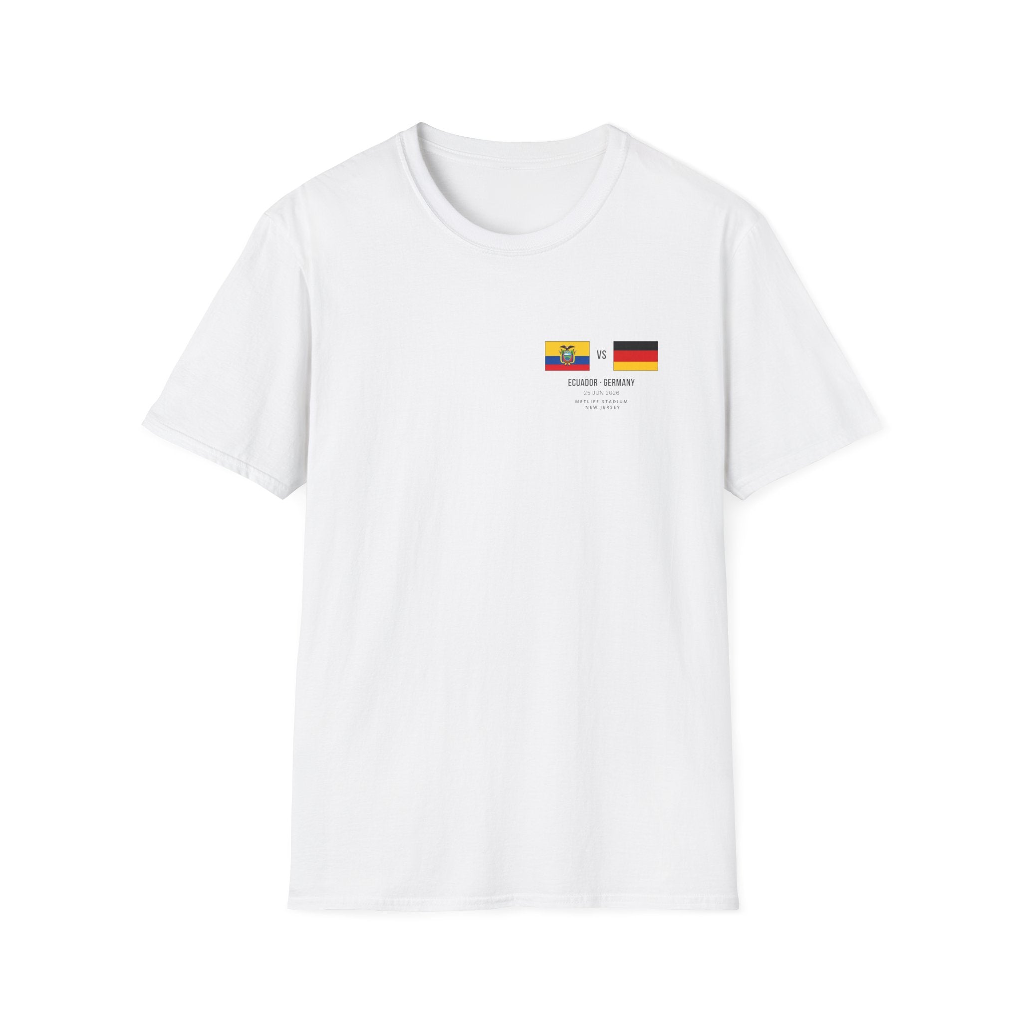 World Cup 2026 T-Shirt | Ecuador vs Germany | Group Stage Soccer Tee | Unisex Fan Gift