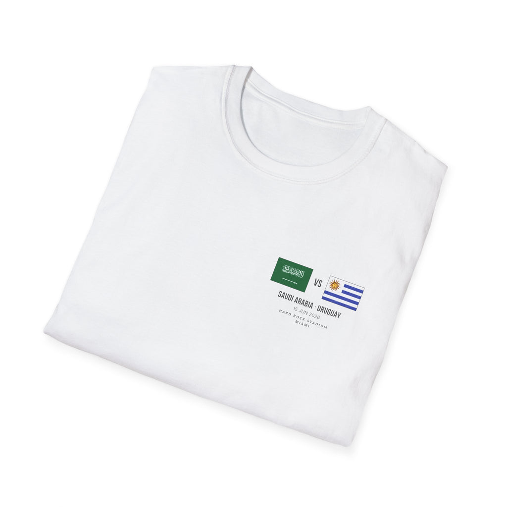 World Cup 2026 T-Shirt | Saudi Arabia vs Uruguay | Group Stage Soccer Tee | Unisex Fan Gift