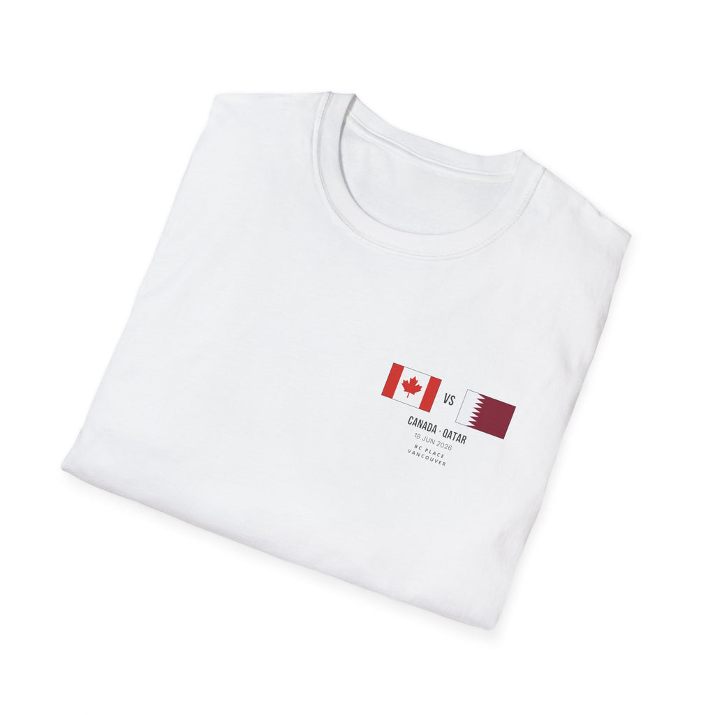 World Cup 2026 T-Shirt | Canada vs Qatar | Group Stage Soccer Tee | Unisex Fan Gift