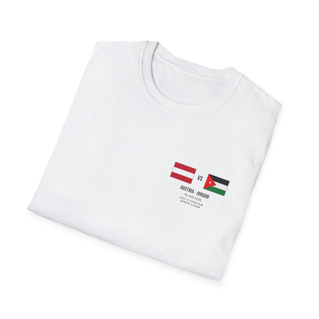 World Cup 2026 T-Shirt | Austria vs Jordan | Group Stage Soccer Tee | Unisex Fan Gift