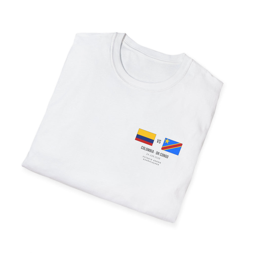 World Cup 2026 T-Shirt | Colombia vs DR Congo | Group Stage Soccer Tee | Unisex Fan Gift