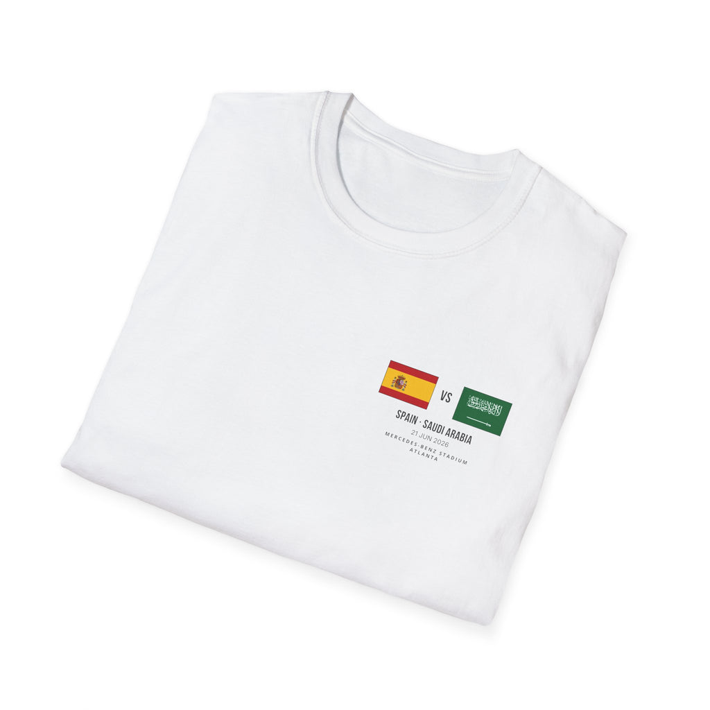 World Cup 2026 T-Shirt | Spain vs Saudi Arabia | Group Stage Soccer Tee | Unisex Fan Gift