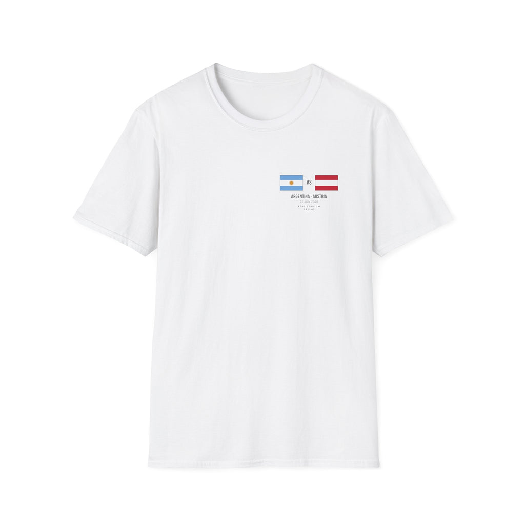 World Cup 2026 T-Shirt | Argentina vs Austria | Group Stage Soccer Tee | Unisex Fan Gift