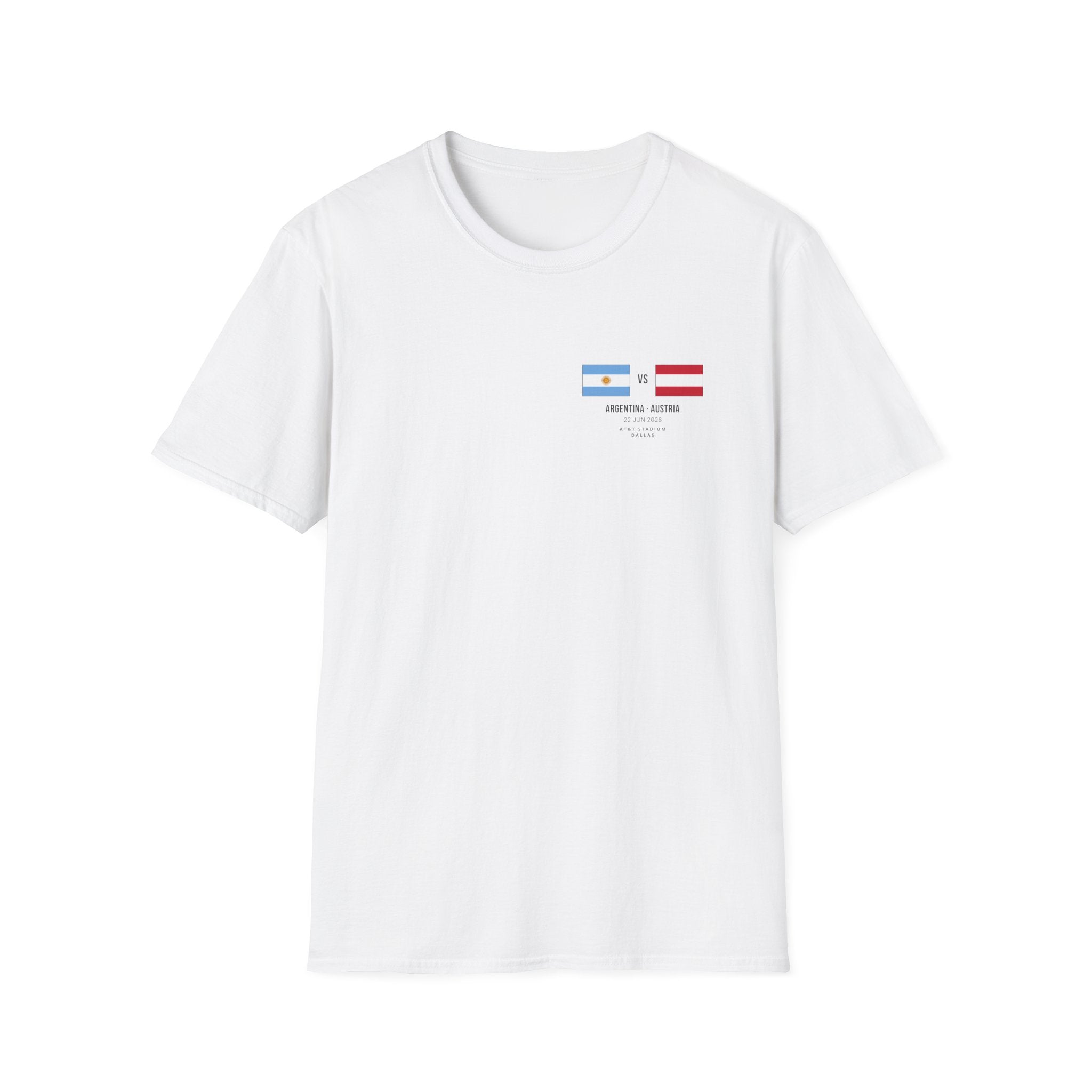World Cup 2026 T-Shirt | Argentina vs Austria | Group Stage Soccer Tee | Unisex Fan Gift