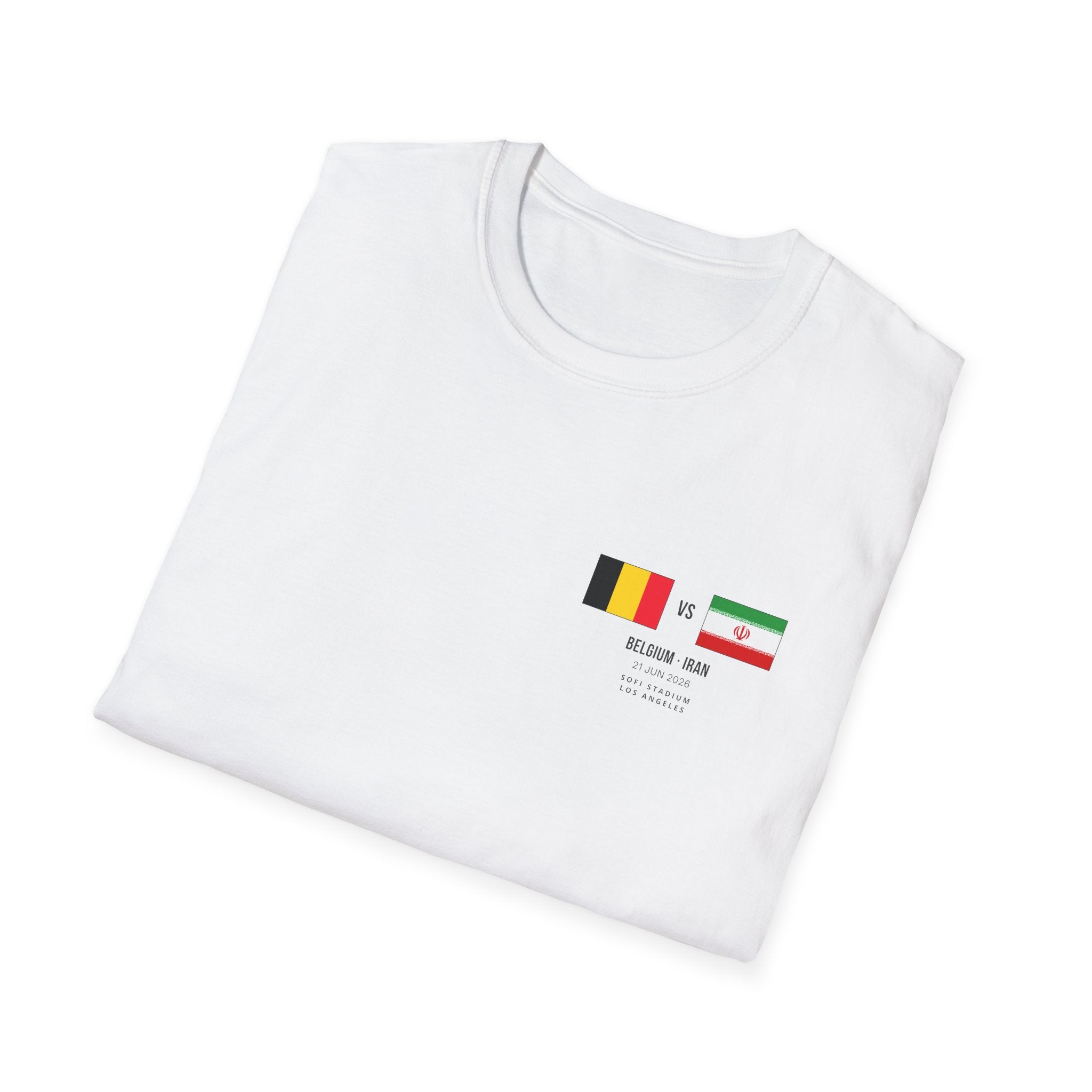 World Cup 2026 T-Shirt | Belgium vs Iran | Group Stage Soccer Tee | Unisex Fan Gift