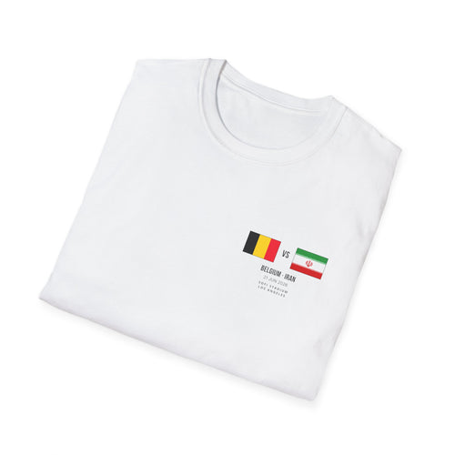 World Cup 2026 T-Shirt | Belgium vs Iran | Group Stage Soccer Tee | Unisex Fan Gift