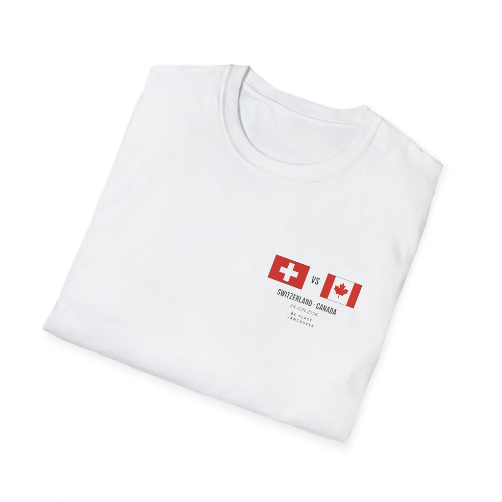 World Cup 2026 T-Shirt | Switzerland vs Canada | Group Stage Soccer Tee | Unisex Fan Gift