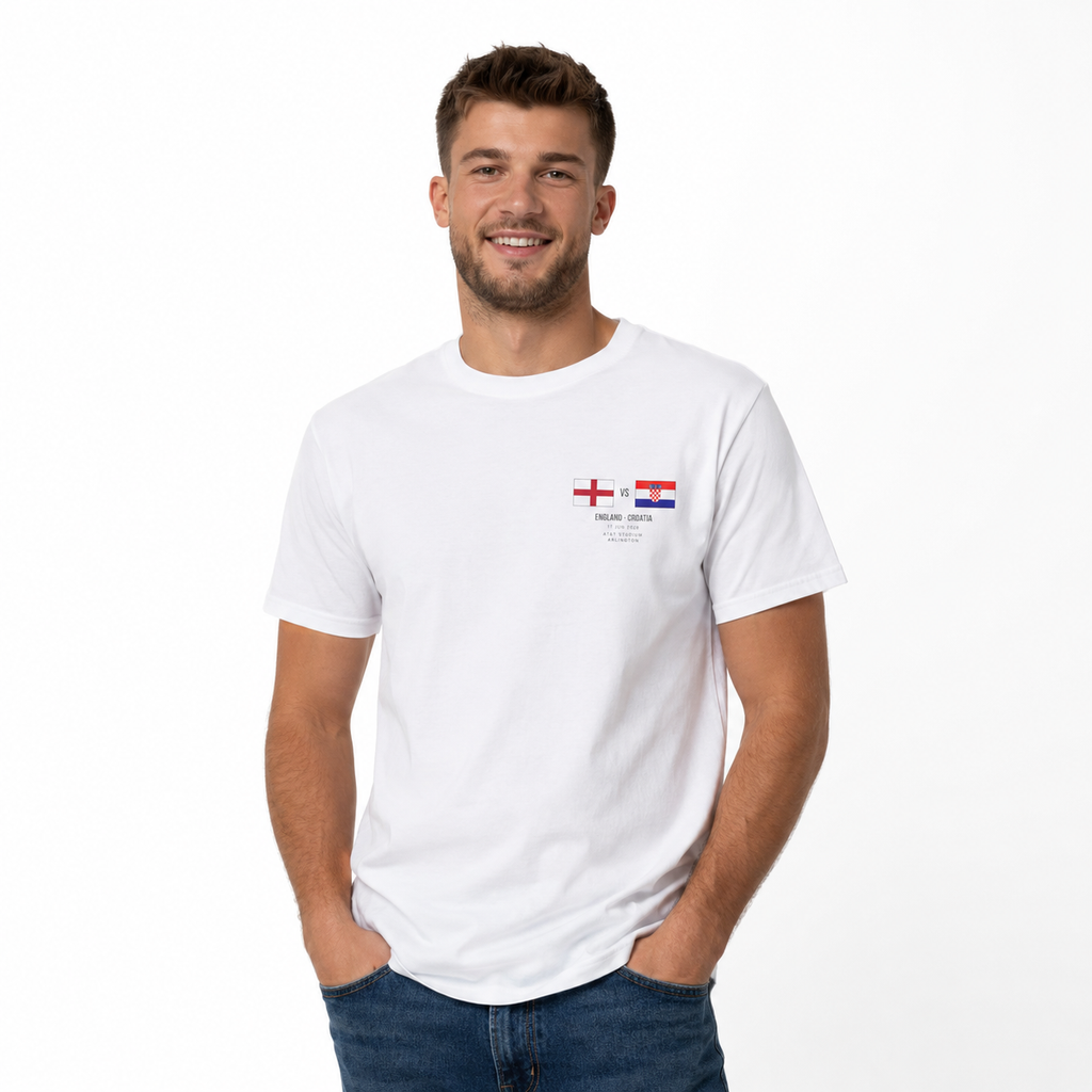World Cup 2026 T-Shirt | England vs Croatia | Group Stage Soccer Tee | Unisex Fan Gift