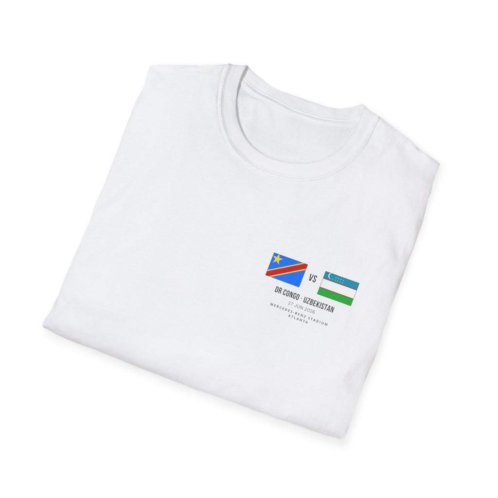 World Cup 2026 T-Shirt | DR Congo vs Uzbekistan | Group Stage Soccer Tee | Unisex Fan Gift