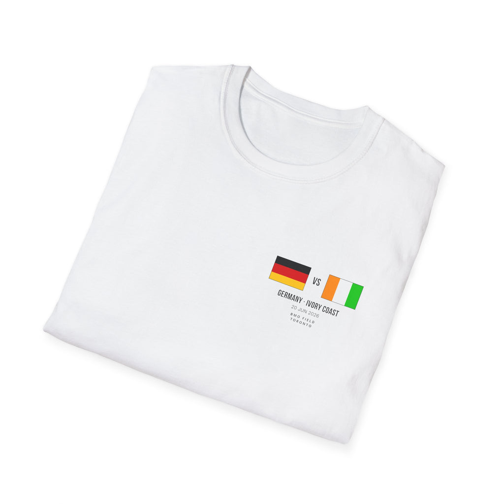 World Cup 2026 T-Shirt | Germany vs Ivory Coast | Group Stage Soccer Tee | Unisex Fan Gift