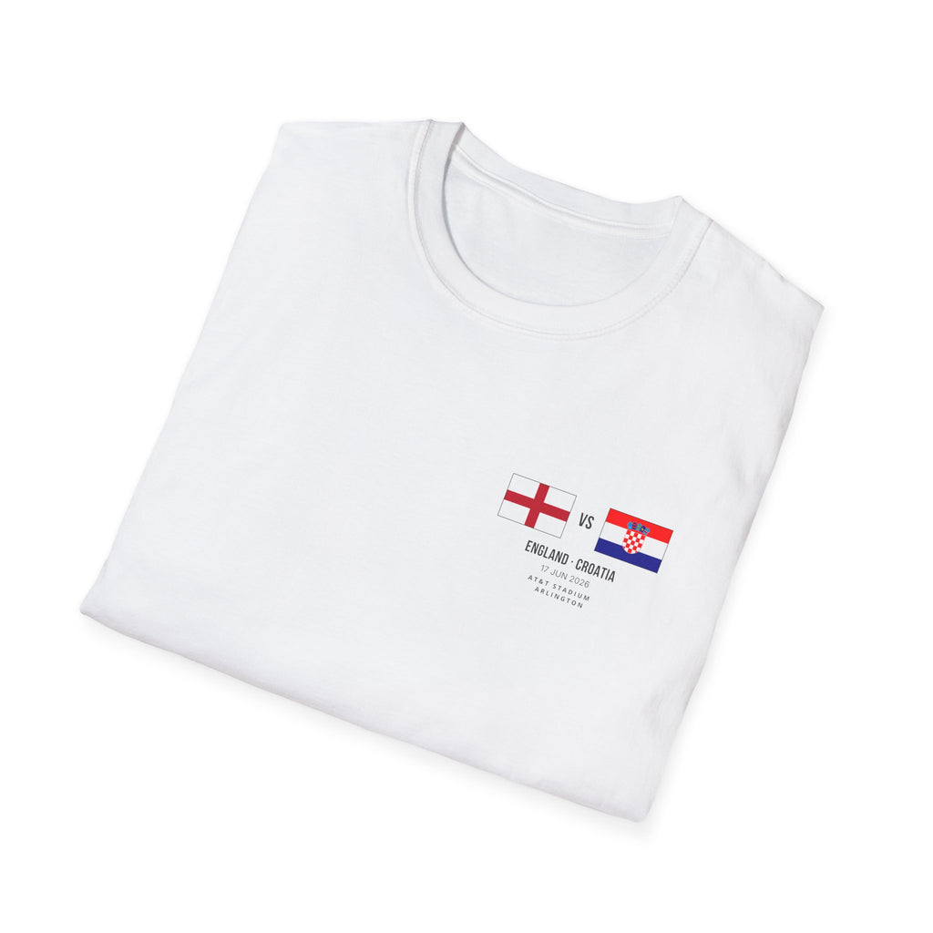 World Cup 2026 T-Shirt | England vs Croatia | Group Stage Soccer Tee | Unisex Fan Gift