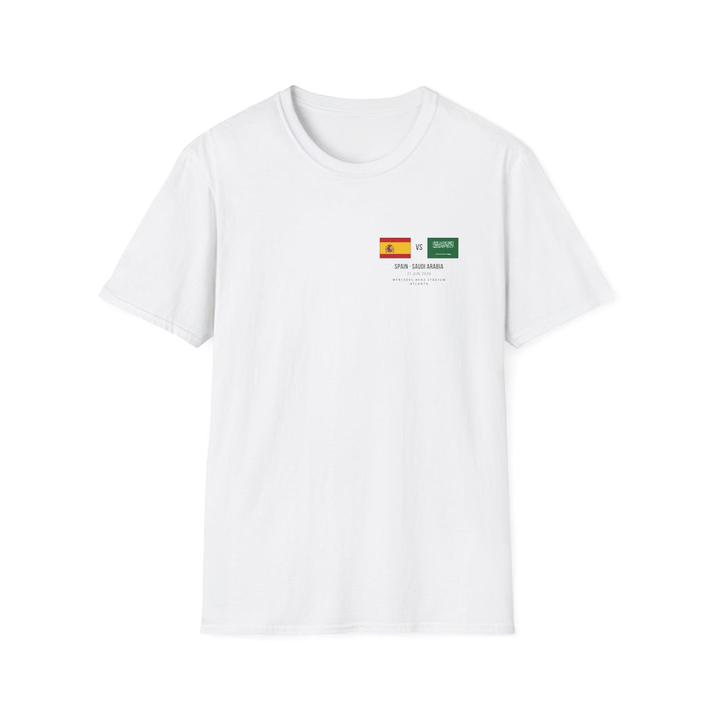 World Cup 2026 T-Shirt | Spain vs Saudi Arabia | Group Stage Soccer Tee | Unisex Fan Gift