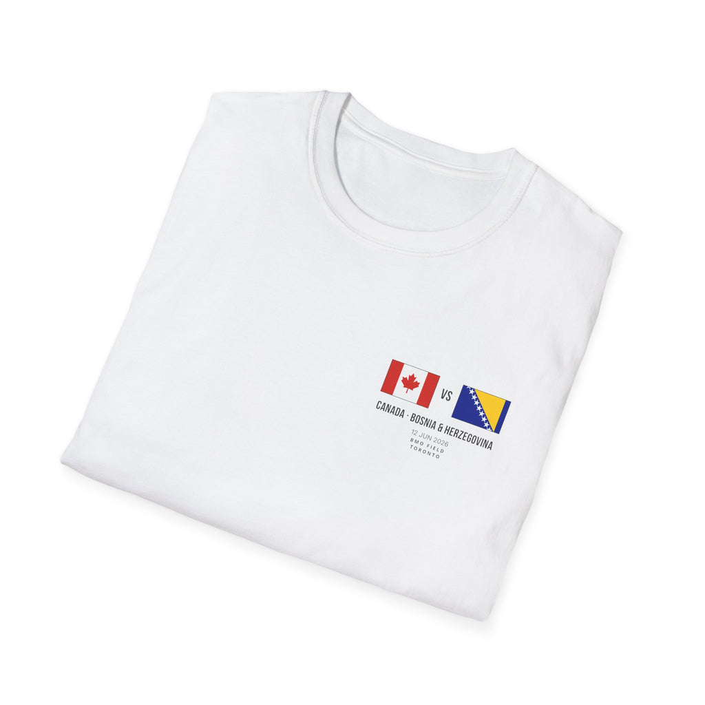 World Cup 2026 T-Shirt | Canada vs Bosnia & Herzegovina | Group Stage Soccer Tee | Unisex Fan Gift