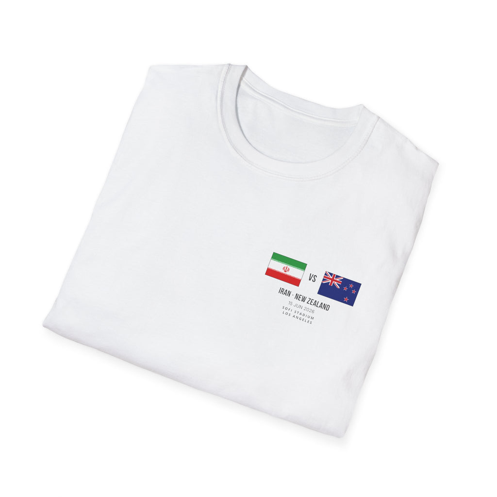 World Cup 2026 T-Shirt | Iran vs New Zealand | Group Stage Soccer Tee | Unisex Fan Gift