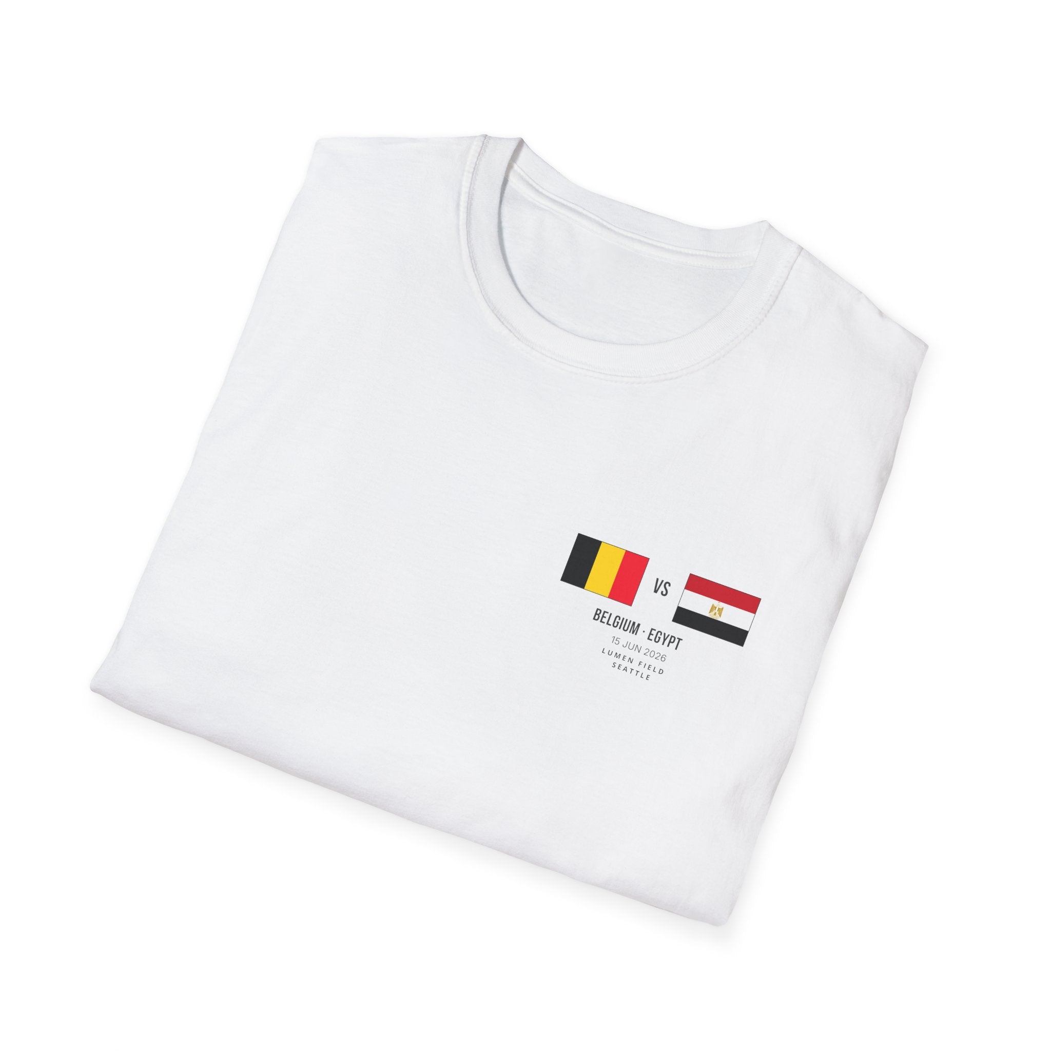 World Cup 2026 T-Shirt | Belgium vs Egypt | Group Stage Soccer Tee | Unisex Fan Gift