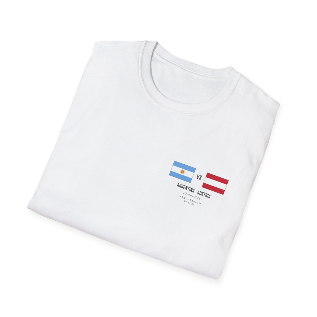 World Cup 2026 T-Shirt | Argentina vs Austria | Group Stage Soccer Tee | Unisex Fan Gift