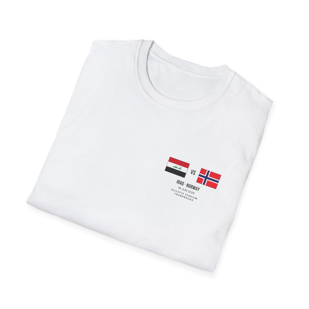 World Cup 2026 T-Shirt | Iraq vs Norway | Group Stage Soccer Tee | Unisex Fan Gift