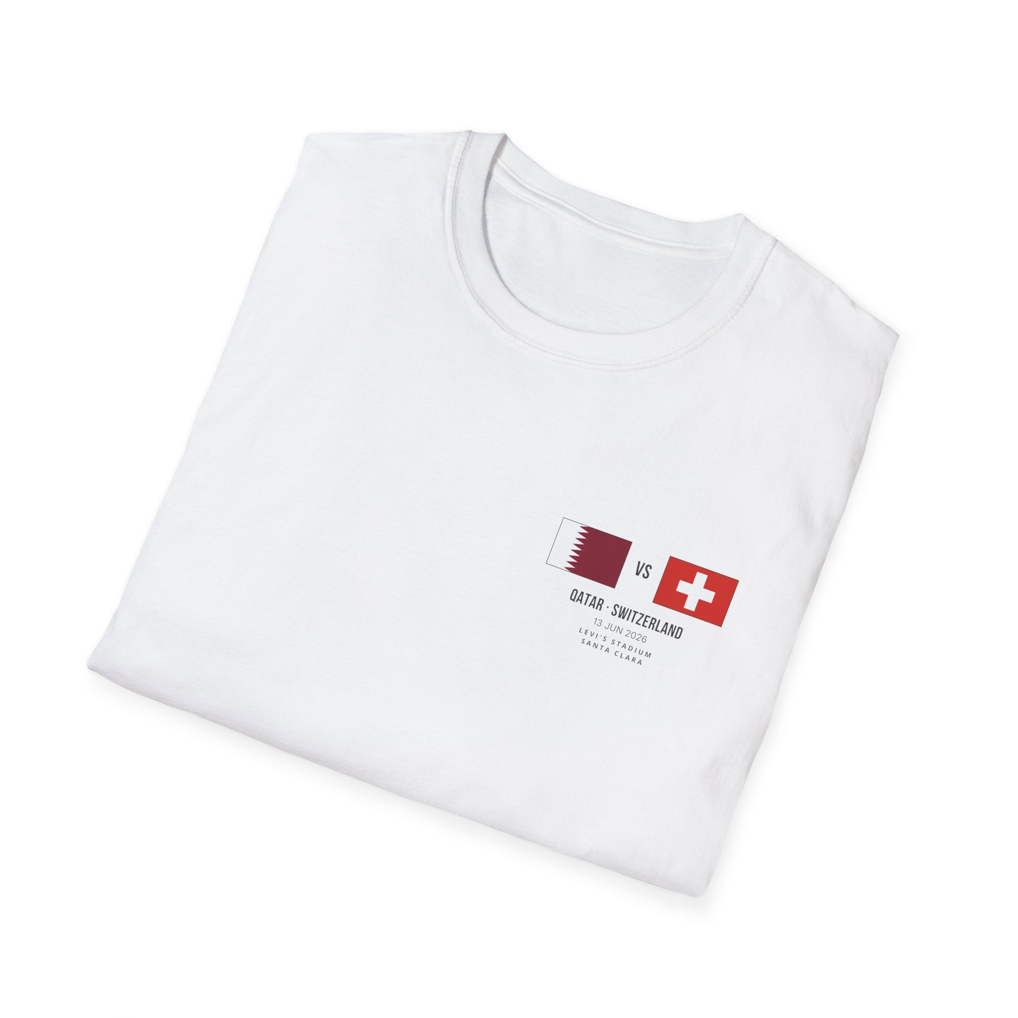 World Cup 2026 T-Shirt | Qatar vs Switzerland | Group Stage Soccer Tee | Unisex Fan Gift