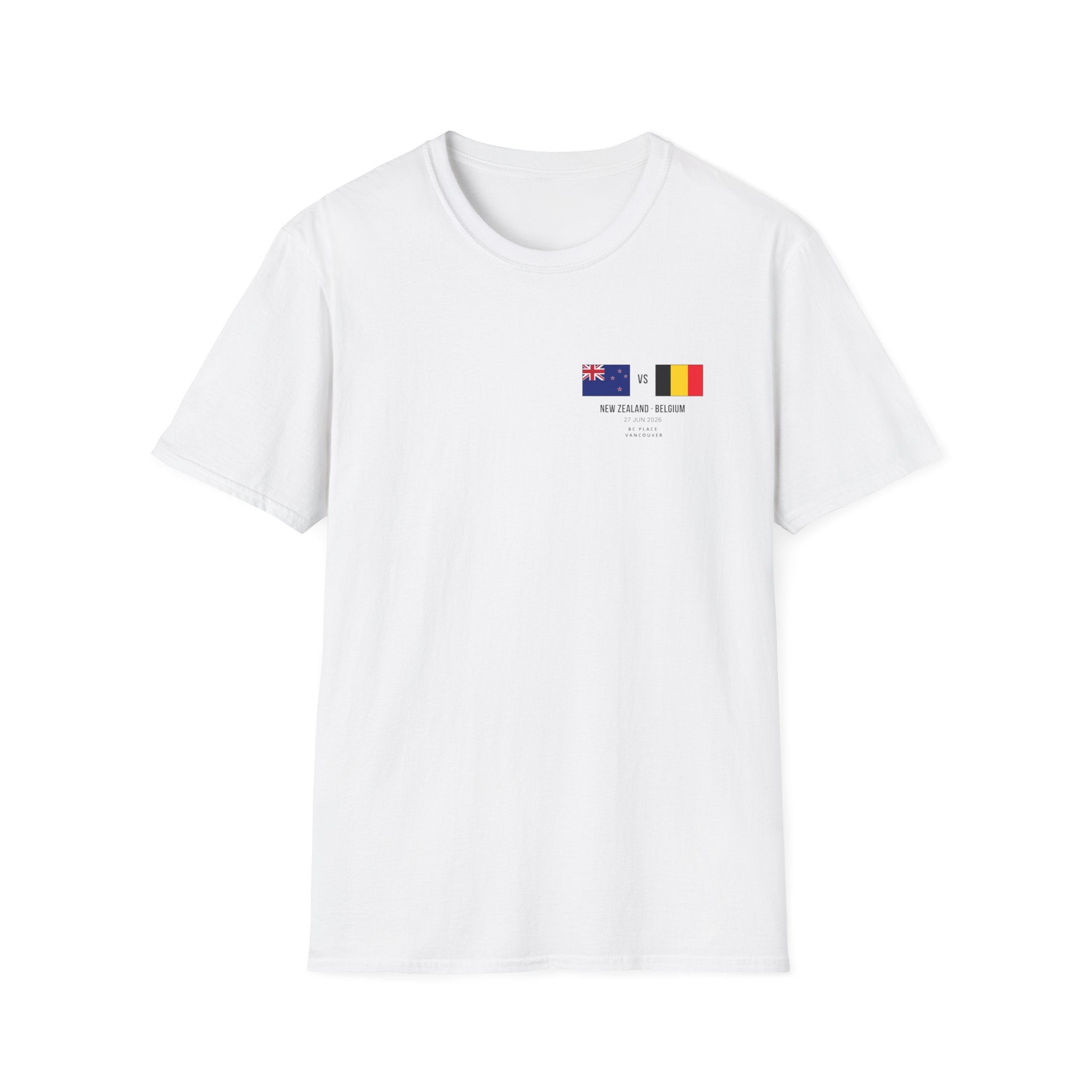 World Cup 2026 T-Shirt | New Zealand vs Belgium | Group Stage Soccer Tee | Unisex Fan Gift