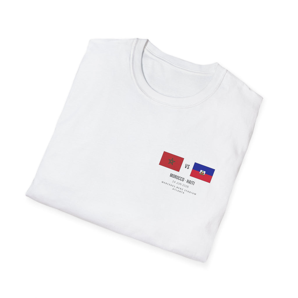 World Cup 2026 T-Shirt | Morocco vs Haiti | Group Stage Soccer Tee | Unisex Fan Gift