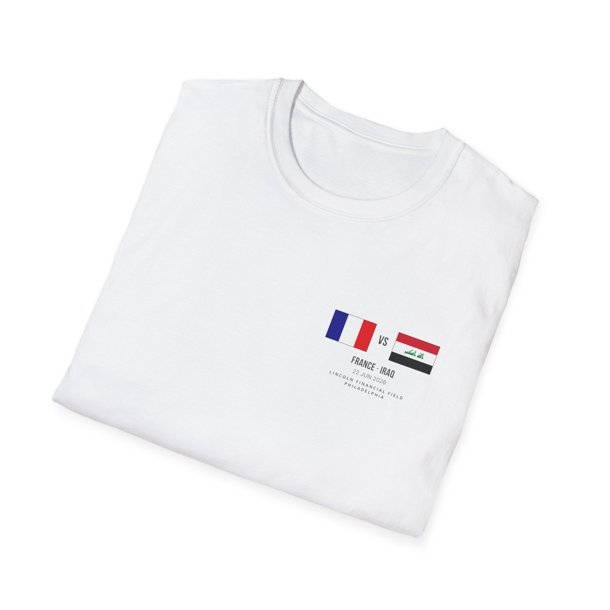 World Cup 2026 T-Shirt | France vs Iraq | Group Stage Soccer Tee | Unisex Fan Gift