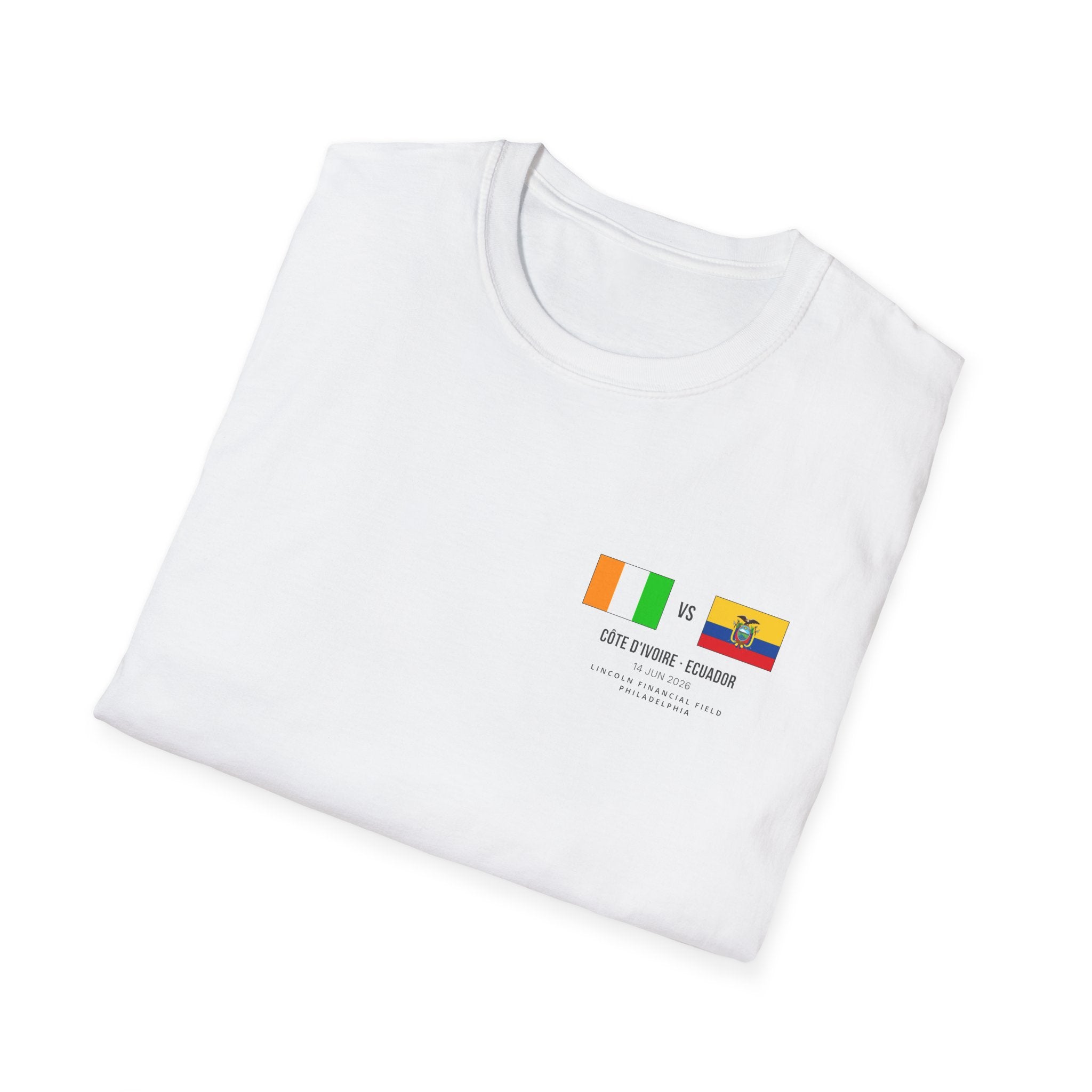 World Cup 2026 T-Shirt | Côte d'Ivoire vs Ecuador  | Group Stage Soccer Tee | Unisex Fan Gift