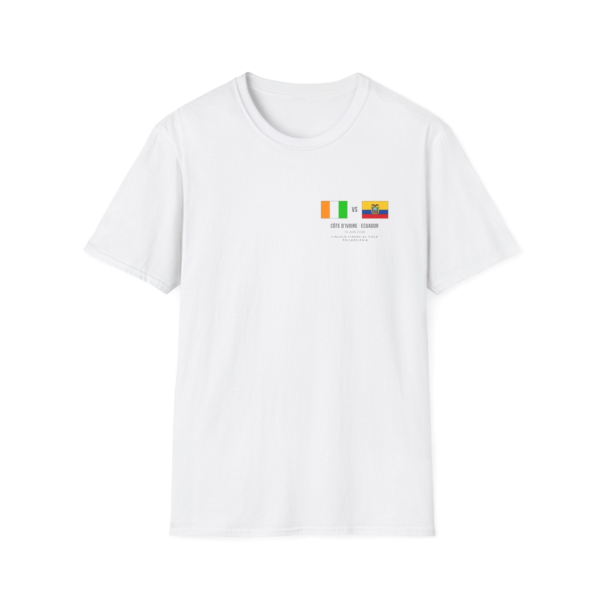 World Cup 2026 T-Shirt | Côte d'Ivoire vs Ecuador  | Group Stage Soccer Tee | Unisex Fan Gift